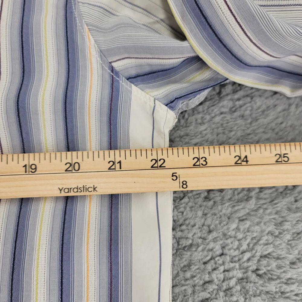 Tommy Bahama Shirt Mens Medium Tan Striped Silk Long Sleeve Button Up Relax - Picture 12 of 13
